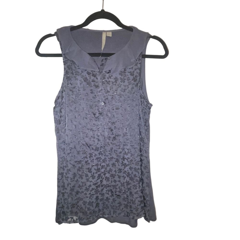 Lauren Conrad print sleeveless blouse